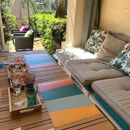 Le Jardin De L Esterel Fh007 -Piscine Chauffee -Parking - Climatisation - -Appartement En Residence De Loisirs - Plages Apartment *