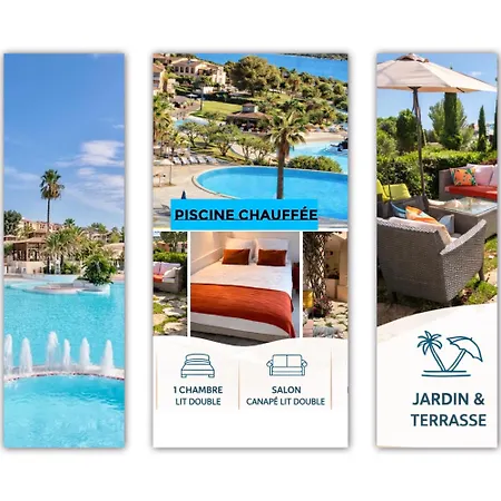 Le Jardin De L Esterel Fh007 -Piscine Chauffee -Parking - Climatisation - -Appartement En Residence De Loisirs - Plages *